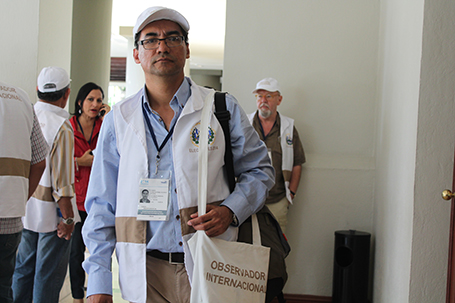 Alonso Acosta fick hjälp med ett stipendium från TCO för resan till El Salvador. Foto: Mabel Romero.