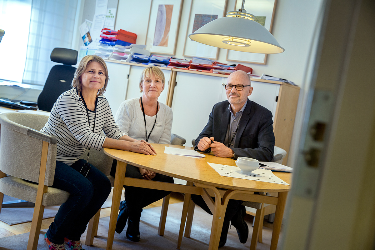 Katarina Källkvist, Ann-Charlotte Eklund och Per Bergdahl är alla positiva till arbetsgivarens initiativ att ta upp hbtq-frågor på schemat.
