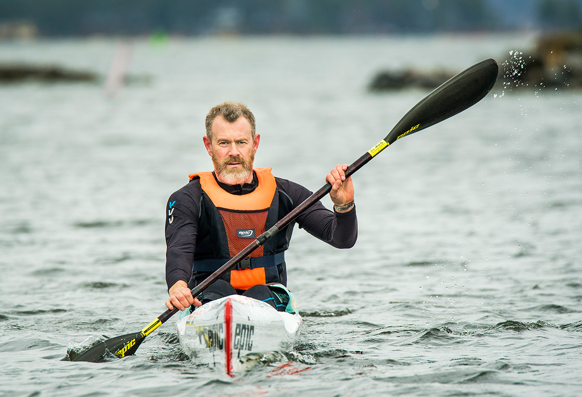 Erik Wildenstam är sekreterare i Bråvikens kanotklubb. »Jag förstår att alla inte är lika frälsta som jag – mina barn är det inte, till exempel. Men det är fantastiskt«, säger han om paddlingen. 