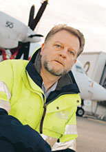 STs arbetsplatsombud Lennart Dahlin är kritisk till omorganisationen   av Midlanda flygplats. "Jag har fått mycket stryk för att jag framfört mina och medlemmarnas åsikter", säger han.<BR>Foto: Ralf Bergman