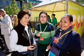 Patricia Buriticà, Luz Marina Toro Gómez och Maria Zavala från Colombia.