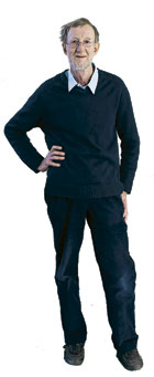 Stig Elofsson, Socialhögskolan. Favoritkläder: Jeans, gärna med en ficka på benet för kassan.