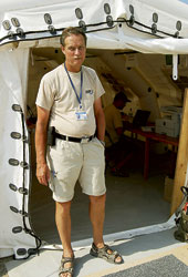 Rolf Berg, gruppledare på Haiti.