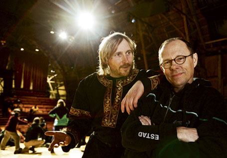 Skådespelaren Jakob Hultcrantz Hansson och konstnärliga ledaren Leif Stinnerbom. <br> Foto: ÖYVIND LUND