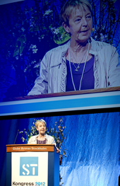 Annette Carnhede på STs kongress. 