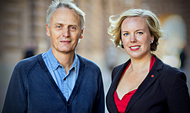 Rickard Persson och Linda Snecker. 