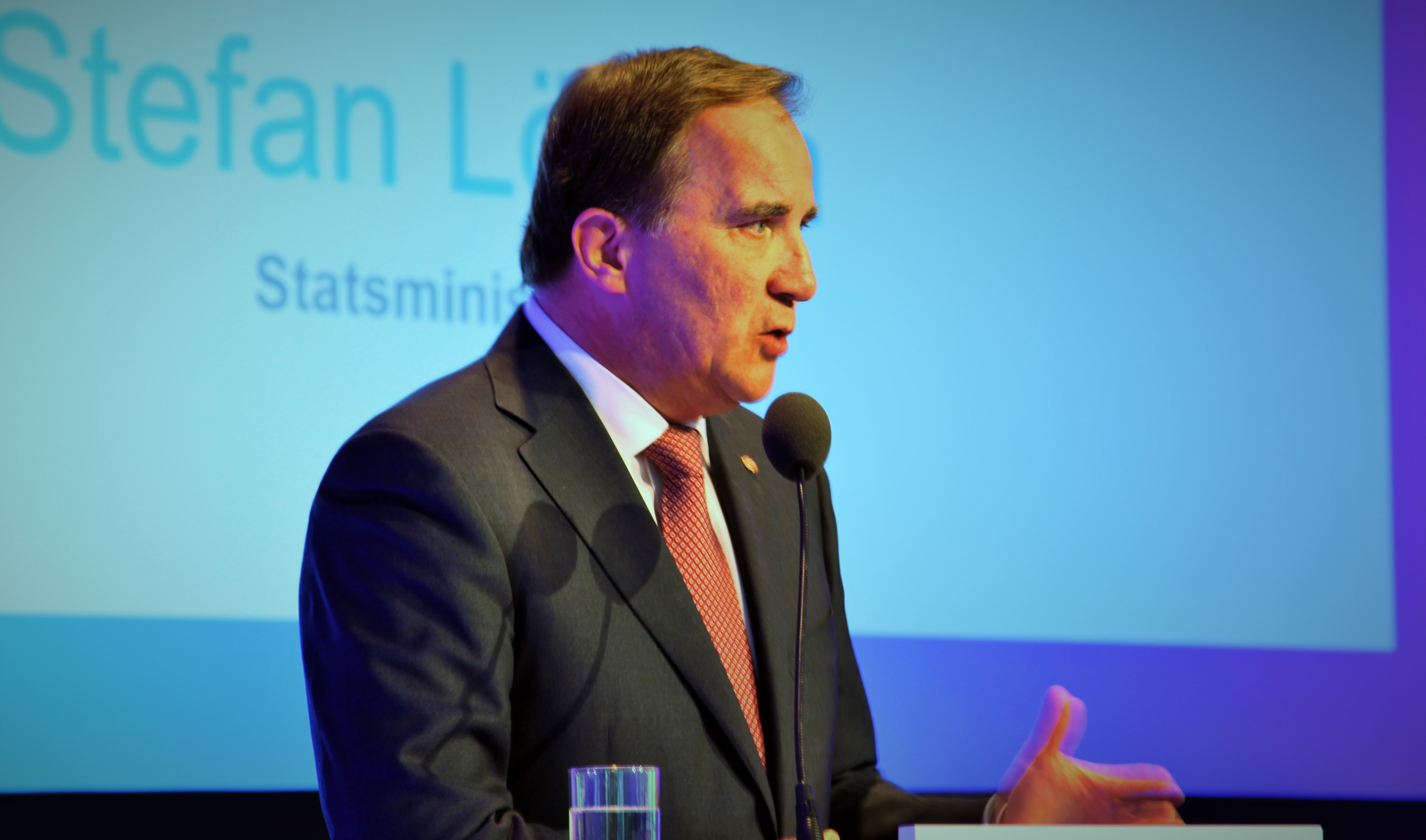 Stefan Löfven talade på STs kongress.