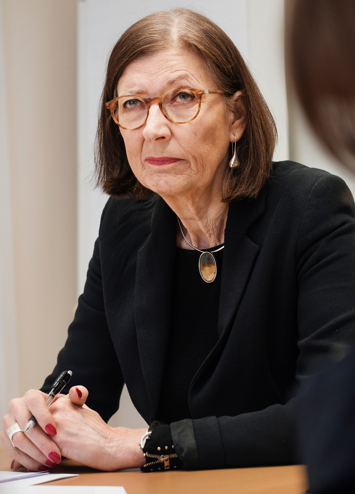 Ann-Katrin Bäcklund leder mötet i Lund.