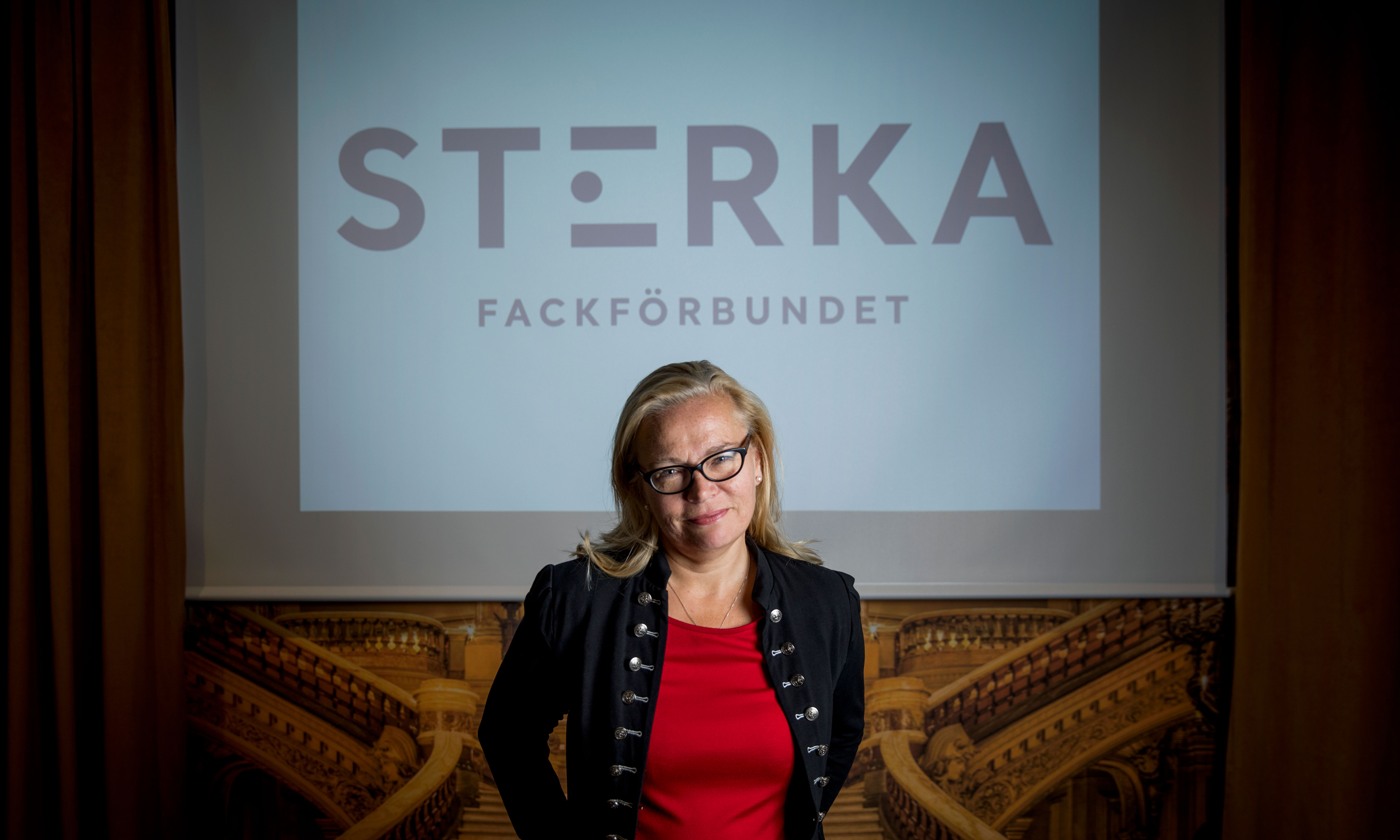 STs förbundsordförande Britta Lejon väntar med spänning på extrakongressens beslut om namnbytet. Utgången är oviss.