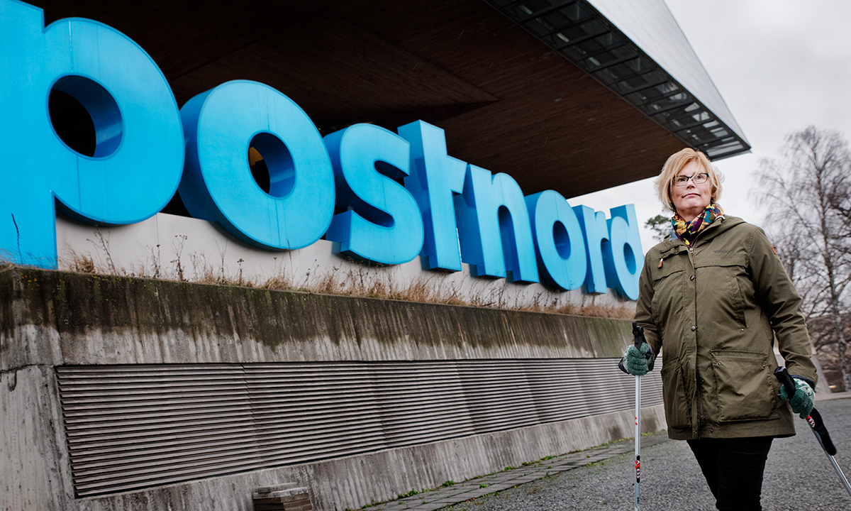 Yvonne Widén på Postnord gick 10 000 steg om dagen i en månads tid. »Det var inte så lätt att få ihop«, säger hon.