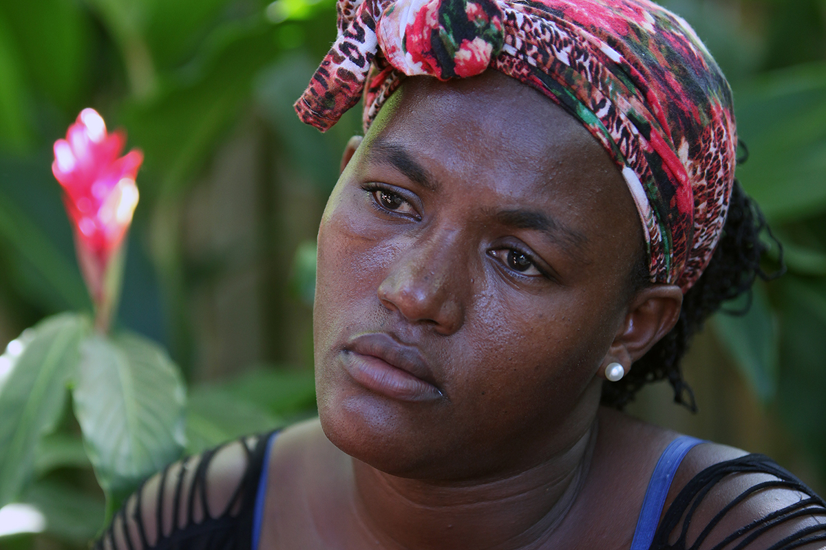 Nerjina Guzman, som våldtogs av milisens ledare. »Jag berättade bara för min mamma och Adriana om vad som hänt. Min man fick inget veta – jag kände en skam«, säger hon. 