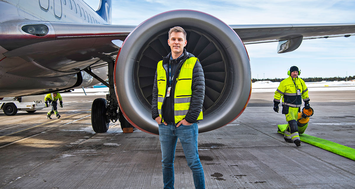 På Swedavia i Luleå finns rutiner för att ta hand om idéer till förbättringar. ”Det är kanske inget revolutionerande, men det gör skillnad”, säger ST-medlemmen Aron Hansson.