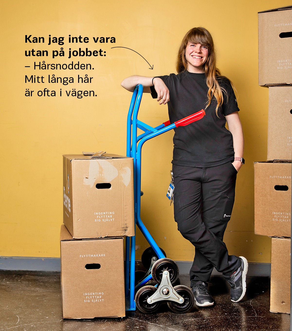 Melanie Hedlund Bjernsten, serviceassistent på förvaltningsavdelningen på Regeringskansliet. 