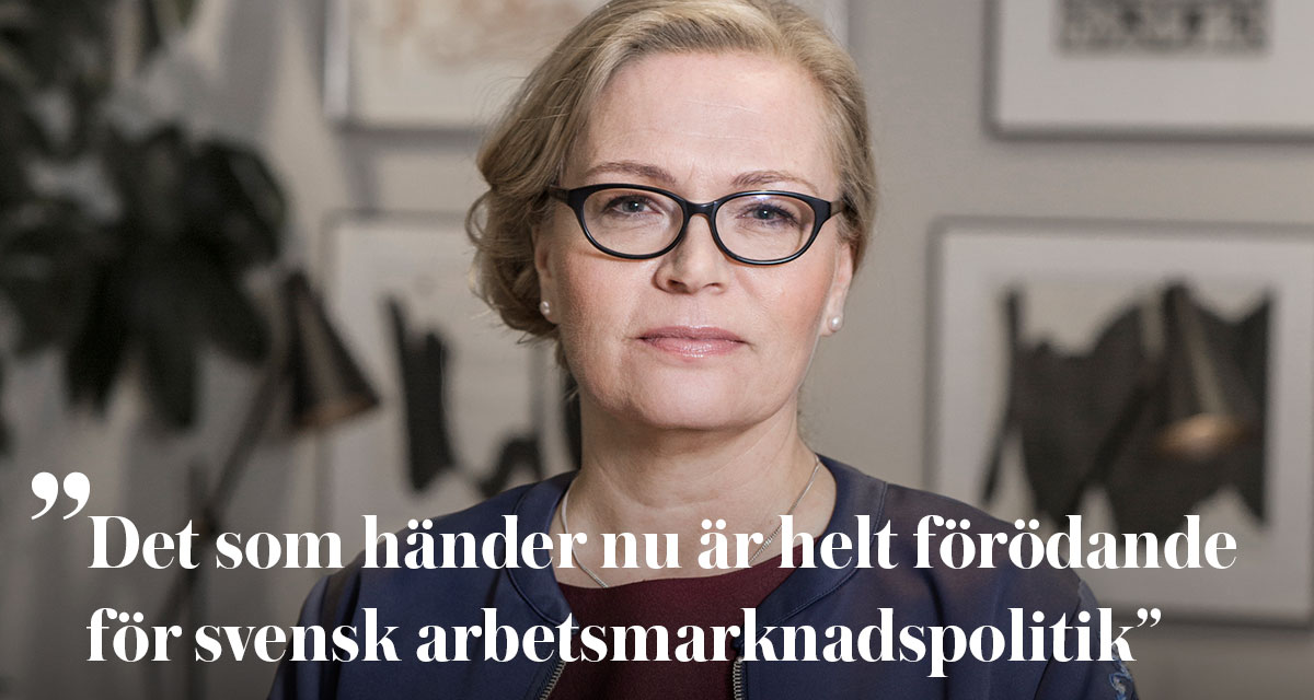 ST bedriver just nu ett omfattande påverkansarbete för att försöka hejda nedrustningen av Arbetsförmedlingen. Stor kraft läggs på att stötta de medlemmar som drabbas, säger STs förbundsordförande Britta Lejon.