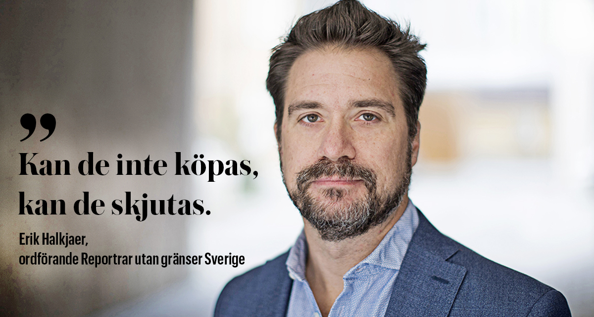 Erik Halkjaer är ordförande för Reportrar utan gränser Sverige. Här är hans gästkrönika i Publikt. 
