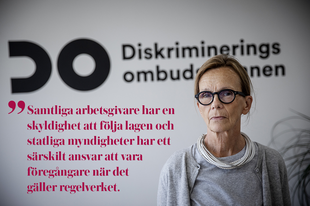 Agneta Broberg, diskrimineringsombudsman och chef för myndigheten Diskrimineringsombudsmannen.