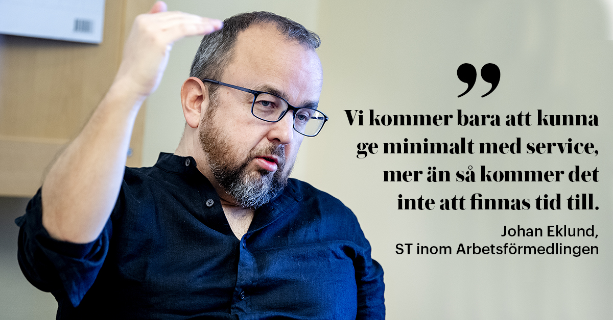 Johan Eklund, ST inom Arbetsförmedlingen.