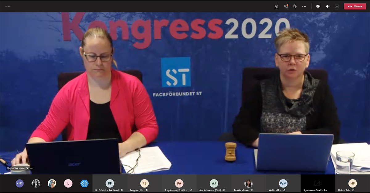 STs kongress hölls 5–6 oktober och var helt digital. Kongressen skulle egentligen ha genomförts i slutet av maj men blev uppskjuten på grund av coronapandemin.