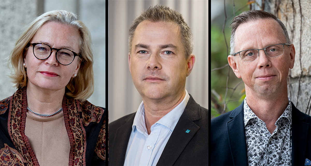Britta lejon, Peter Lennartsson och Mikael Sandberg.