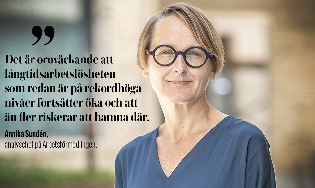 Annika Sundén, analyschef på Arbetsförmedlingen.