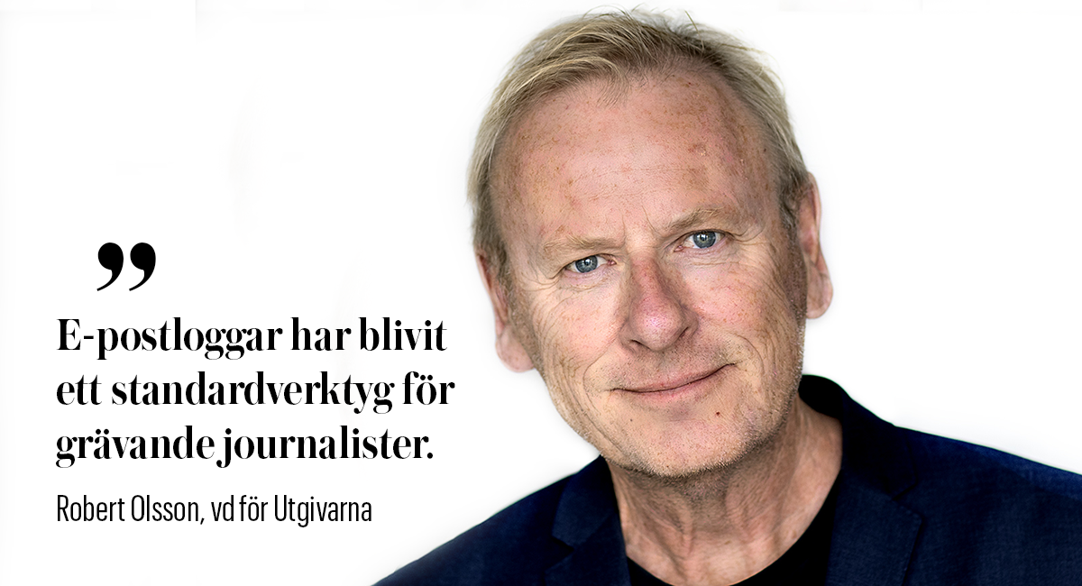 Robert Olsson, vd för Utgivarna.