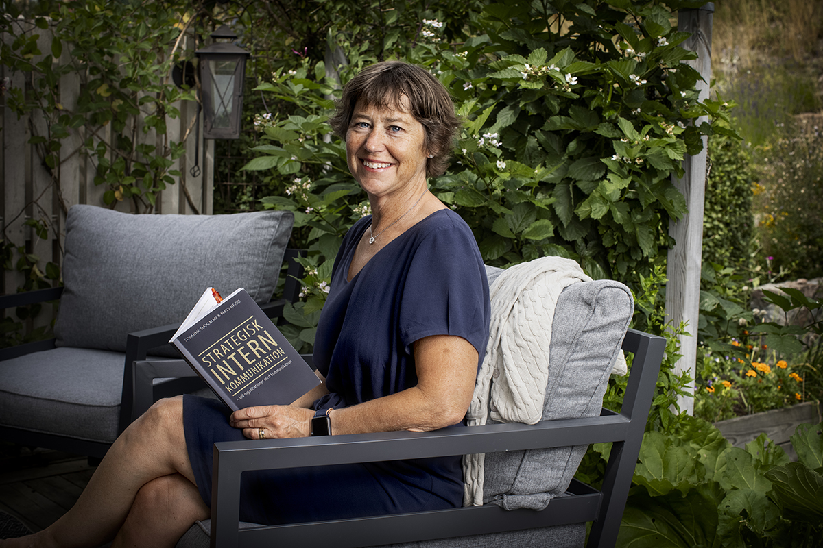 Catharina Eriksen på Trygghetsstiftelsen använder kompetenstimmen till att läsa litteratur inom sitt yrkesområde.