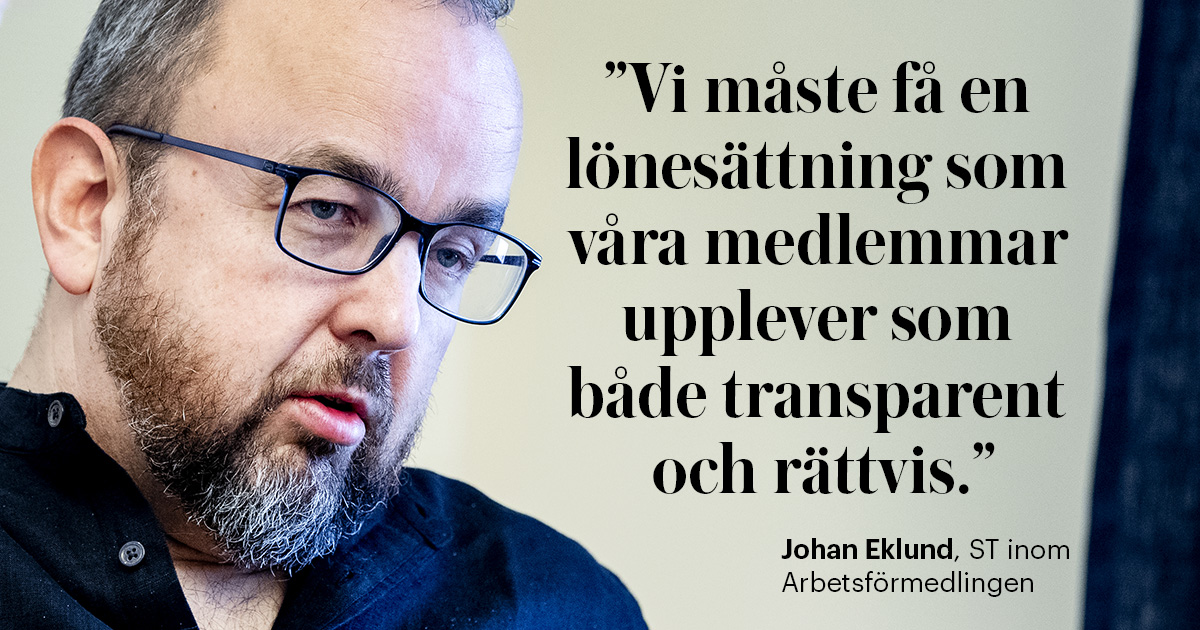 Johan Eklund, ST inom Arbetsförmedlingen.