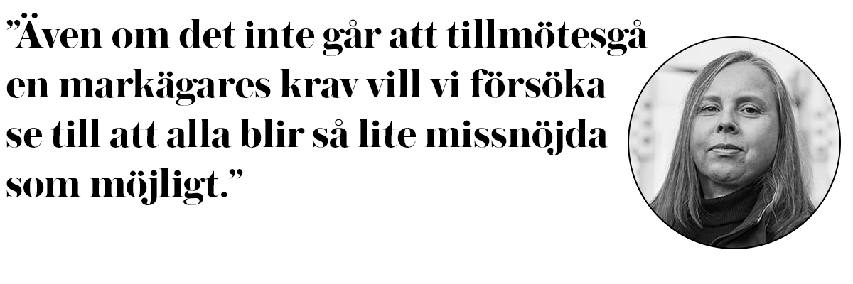 Kajsa Pelttari, delprojektledare för markåtkomst på Svenska kraftnät.