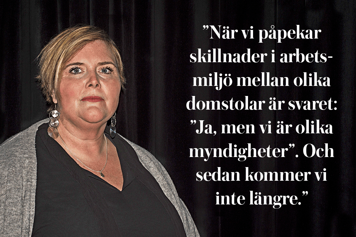 Veronica Wetterhag, ordförande för ST inom Sveriges domstolar.