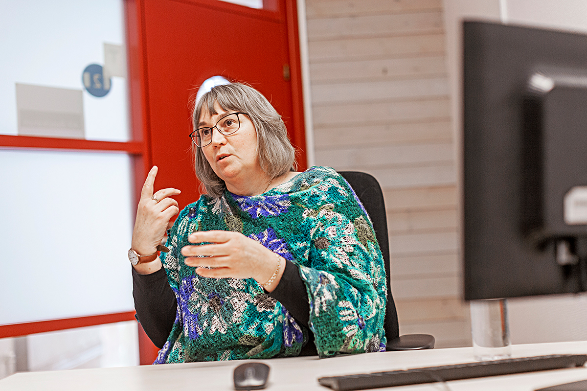 STs klubbordförande Åsa Berglund fick flytta till Gävlekontoret när verksamheten på hennes tidigare arbetsplats i Sandviken lades ned 2019.