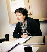 Chefredaktör Catharina Byström.
