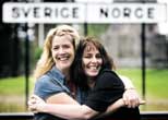 Svenska Kikki Lindset och norska Katharina Hagerud arbetar vid Grensetjensten. <br>Foto:ÖYVIND LUND