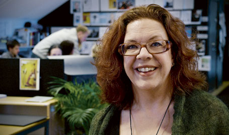 Ann Lagerström är chefredaktör för Vi läser. »Vi har inga recensioner för det finns det så mycket av på annat håll«, säger hon.
FOTO FRIDA SJÖGREN