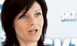 Eva Nordmark, SKTFs ordförande <br>FOTO: ANDY PHRAT