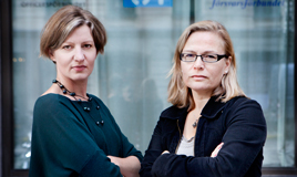 Åsa Erba-Stenhammar och Britta Lejon.
