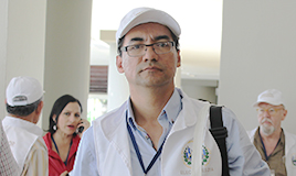 Alonso Acosta fick hjälp med ett stipendium från TCO för resan till El Salvador. Foto: Mabel Romero.