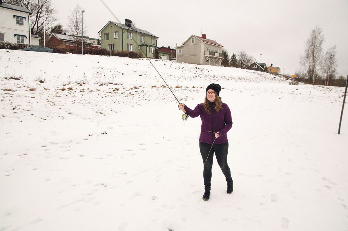 Det Linnea Morild tycker bäst om inom castingen är precisionsgrenarna: »När man väl börjat träffa målet, som kan vara en platta eller en skål, så vill man bara fortsätta«, säger hon.