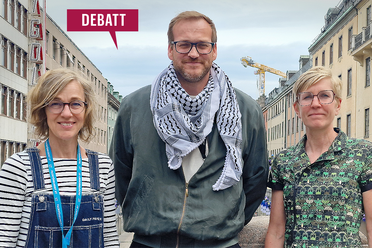 Karolina Embring, Kristoffer Benjaminsson och Ulrika Holmström, ledamöter av sektionsstyrelsen för ST inom Länsstyrelsen i Stockholms län.