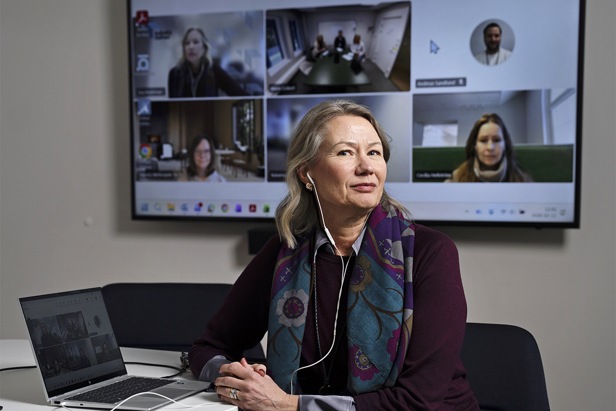 Träffarna har gett många lärdomar och idéer, säger Eva Hejdeman, som är samordnare för ett nätverk där administratörer träffas digitalt för att utbyta erfarenheter. 