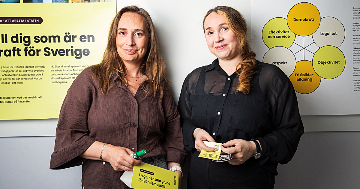 Lina Konradsson och Erica Midfjäll.